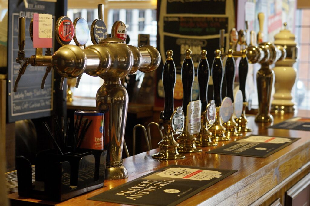 Beer on tap